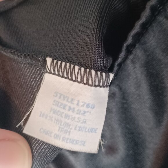 Vintage Half Slip Skirt Womens Medium Nylon Black Made In USA Feminine - Picture 5 of 8